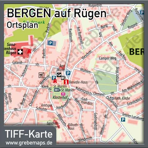 bergen auf rügen stadtplan